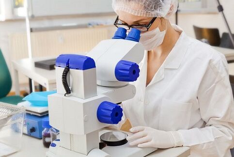 performing tests for parasites