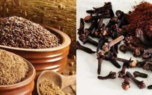 cloves and flax seeds against parasites